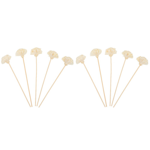 10Stk Beige Aromatherapie Duftstäbchen Mit Getrockneten Blüten 1
