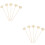 10Stk Beige Aromatherapie Duftstäbchen Mit Getrockneten Blüten 6