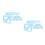 8Stk Schul Lineal Set Bunt Mit Winkelmesser Transparent 8