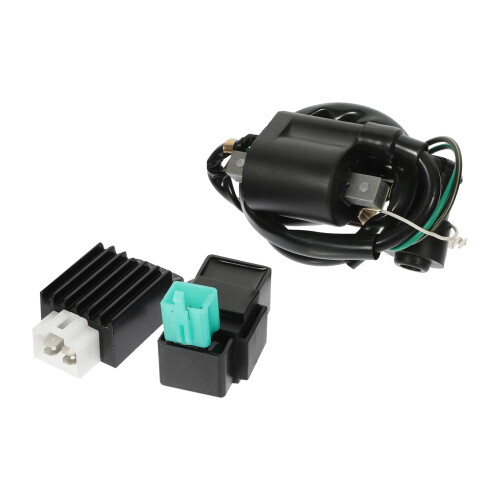 5Sets Black Motorcycle Regulator Rectifier Voltage Stabilizer Durable 2