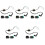 5Sets Black Motorcycle Regulator Rectifier Voltage Stabilizer Durable 4