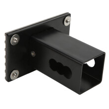Universal 5 Inch Aluminum Metal Hitch Cover for 2 Inch Trailer Receiver Black