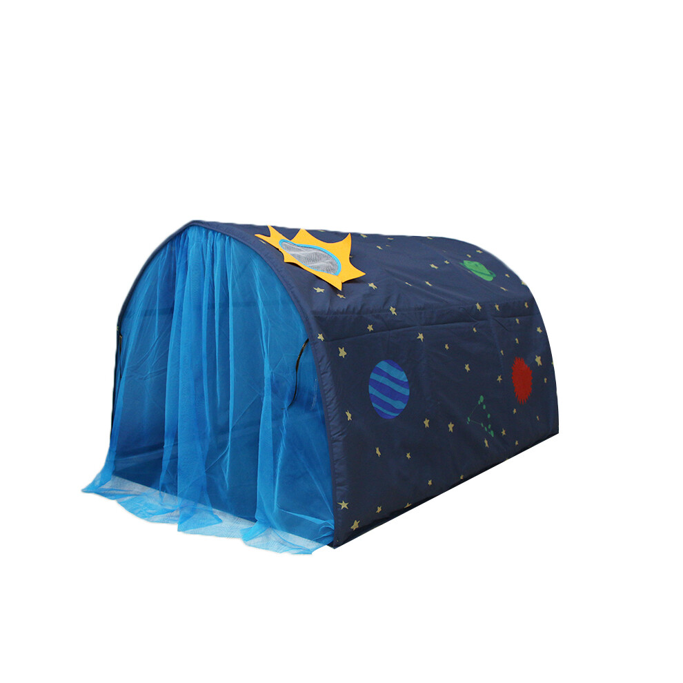 (Blue) Kids Bed Tent - Foldable Canopy With Mosquito Net Blue Dachuang Beauty