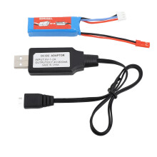 7,4V 400mAh RC Lithiumbatterie mit Ladegerät für K969 K989 Autos