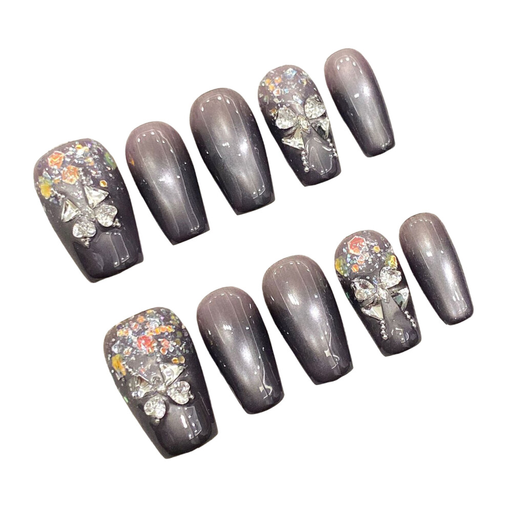 Dachuang Beauty (L) Glossy Cat Eyes Artificial Nails - Easy Apply