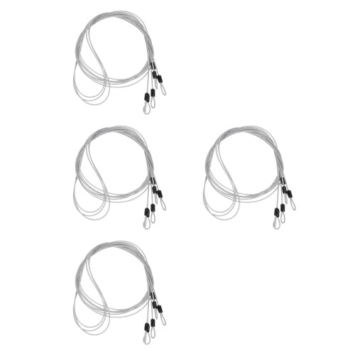 12Pièces Câble Filacier Flexible Argenté Usage Suspension Résistant