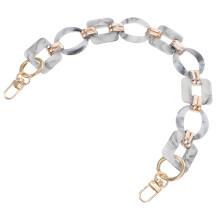 Retro Resin Kette Weiß Abnehmbar Handtaschen Schmuck