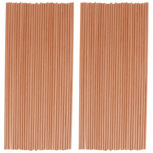 60Stk Kaffeefarbene Reed Diffuser Sticks Essenzöl Rattan Für Raumduft 1