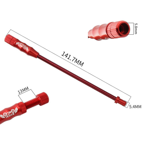 2Stk Flexibler V Bremsbogen Fahrradbremsleitung Rot, Robust Und 1