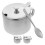 9Sets Silver Stainless Steel Spice and Sugar Storage Jars with Handle 2