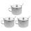 9Sets Silver Stainless Steel Spice and Sugar Storage Jars with Handle 3
