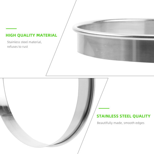 3Stk Pizza Saucing Ring Silber DIY Backring 2