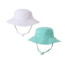 2 Pack Baby Sun Hat Summer Toddler Girl Boy UV Protection Bucket Hat Foldable Wide Brim Beach Hats for Kids 6 Months-8 Years