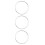 3Stk Pizza Saucing Ring Silber DIY Backring 6