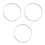 3Stk Pizza Saucing Ring Silber DIY Backring 8