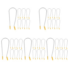 100Stk U-Förmige Hot Roller Clips Gelb Metall Sicherer Zuhause