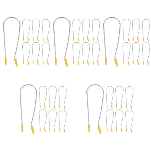 100Stk U-Förmige Hot Roller Clips Gelb Metall Sicherer Zuhause 1