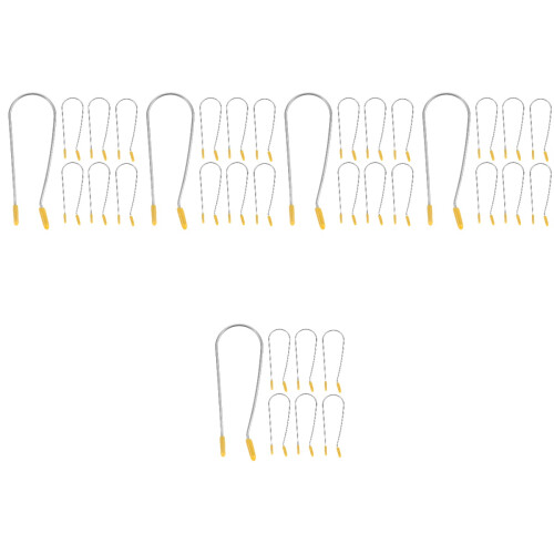 100Stk U-Förmige Hot Roller Clips Gelb Metall Sicherer Zuhause 2