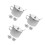 9Sets Silver Stainless Steel Spice and Sugar Storage Jars with Handle 7