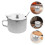 9Sets Silver Stainless Steel Spice and Sugar Storage Jars with Handle 9