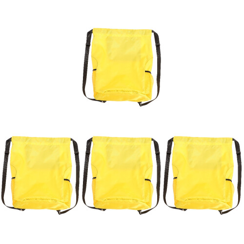 4Stk Große Gelbe Sport-Drawstring- Oxford-Stoff Für