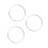 3Stk Pizza Saucing Ring Silber DIY Backring 1