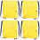 4Stk Große Gelbe Sport-Drawstring- Oxford-Stoff Für 6