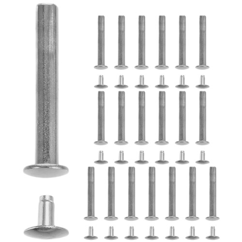 20Ensembles Fixations En Acier Inoxydable Pour Éventail Pliable Argent