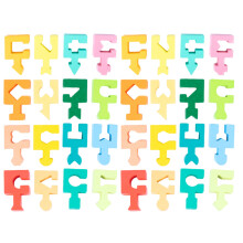 2Sets Kinder Holz Puzzles Mit Formen Lernspiel Sicher Und Bunt