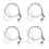 12Pièces Câble Filacier Flexible Argenté Usage Suspension Résistant 7