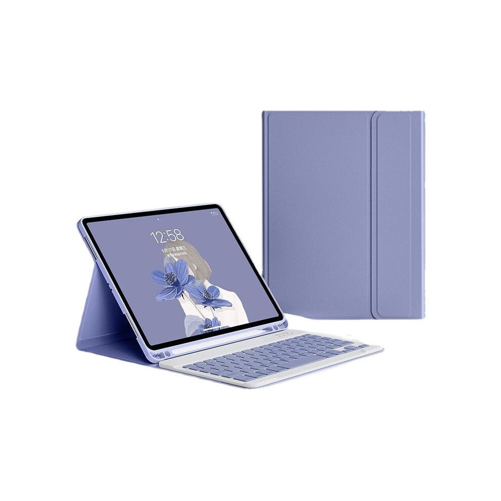 Universal Keyboard Case For Compatible With Ipad 10.2/10.5 Inch Purple 9009879634379