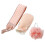 3Sets Rosafarbene Duschaccessoires Mit Peelinghandschuh Und Badetuch 1