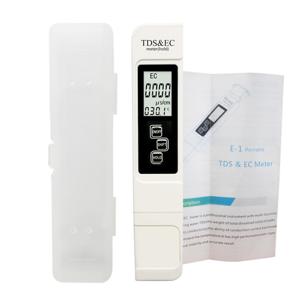 3 In 1 Water Tester TDS EC Meter Temperature Digital LCD Water Testing Pen Purity Filter With 4 Different Modes Water Tester,Multifunctional
