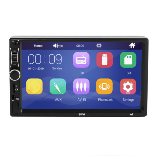 Ραδιόφωνο αυτοκινήτου με Bluetooth, Κλήσεις Hands Free, Κάμερα οπισθοπορείας, Οθόνη αφής, 1
