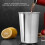 Ανοξείδωτο ατσάλινο γυάλινο δοχείο ποτών Barware για εξωτερική χρήση, φορητό δοχείο 6