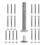 20Ensembles Fixations En Acier Inoxydable Pour Éventail Pliable Argent 10