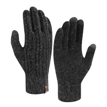 Winter Gloves Women Winter Solid Color Knitted Gloves Suitable for Both Men and Women Providing Warm and Comfortable