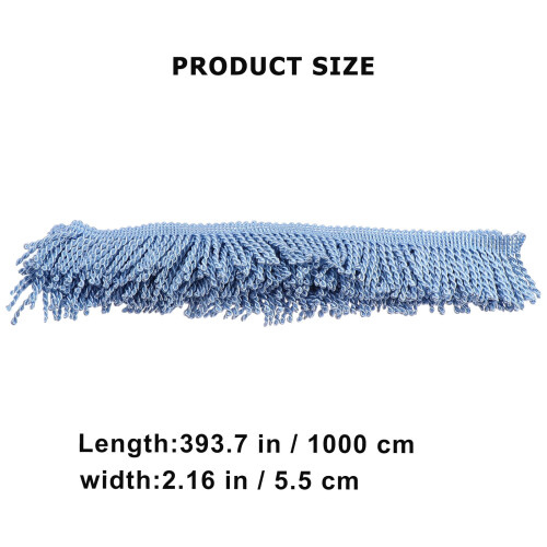 Blaue Polyester Vorhang Quastenborte Für DIY Und Sofa 1