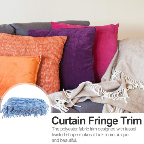 Blaue Polyester Vorhang Quastenborte Für DIY Und Sofa 2