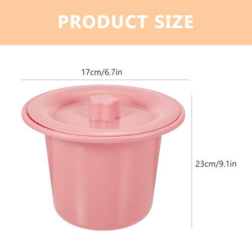 Pflege Urinal Mit Deckel Kunststoff Rosa Stabil Und Geruchsarm 1