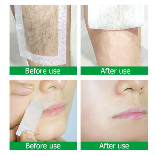 Disposable Double Layer Wax Strips for Legs, Armpits, 20pcs