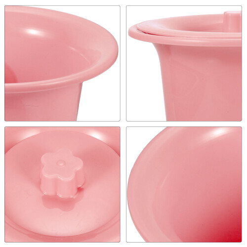 Pflege Urinal Mit Deckel Kunststoff Rosa Stabil Und Geruchsarm 2