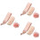3Sets Rosafarbene Duschaccessoires Mit Peelinghandschuh Und Badetuch 5