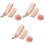 3Sets Rosafarbene Duschaccessoires Mit Peelinghandschuh Und Badetuch 8