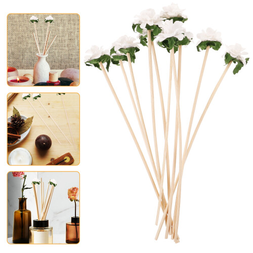 30Stk Papierblumen Diffuser Mit Rattan, Aroma Sticks Für Zuhause 1
