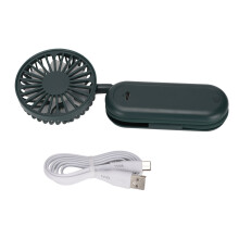 Stainless Steel Mini Fan with Flexible Cable, Ergonomic Handheld Fan with Extended Battery Life, 3Speed Settings for Indoor and Outdoor Use