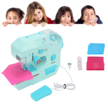 Mini tragbare Nähmaschine für Kinder ab 3 Jahren mit Pedal, ABS, 797g