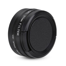 Lensdopbeschermer met UV-filter voor 37mm camera's simuleert nachtelijke hemeltinten, verbetert het contrast in heldere omgevingen, is waterbestendig