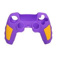 Protection en caoutchouc pour manette PS5 avec design ergonomique, coque en silicone texturé avec surface antidérapante, absorption des chocs et