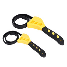 Oil Filter Wrench Rubber Strap Set Multi Use Tool Adjustable Wrench Water Filter Wrench Shower Head Wrench Jar Opener Non Slip Rubber Plumbing Wrench